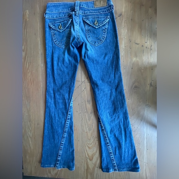 True Religion Womens Medium Wash Flare Jeans "RN112790" "CA30427" Size 27 - Picture 9 of 11